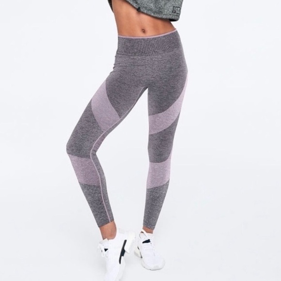 PINK Victoria's Secret Pants - Victoria's Secret PINK Seamless leggings tinted lilac marl high waisted medium‌